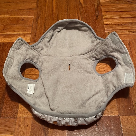 Dog Coat-Grey with silver Polka Dots-Size Small - Picture 4 of 15